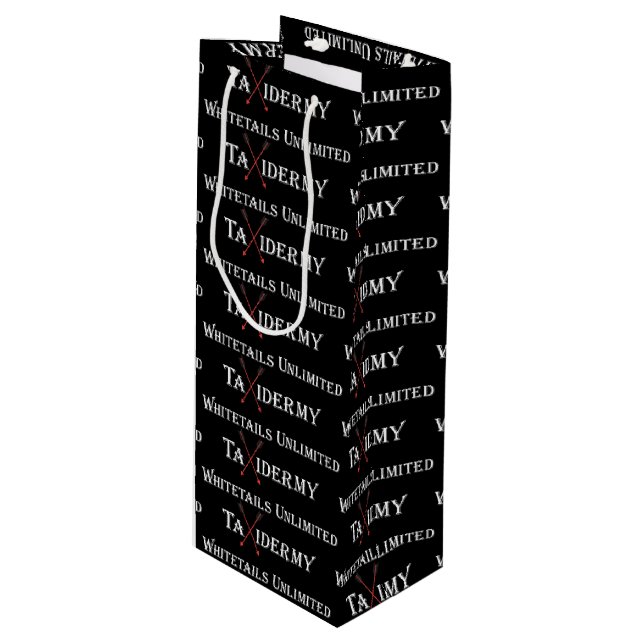 Bolsa Para Vino Logotipo de Taxidermy (Angulo Anverso)