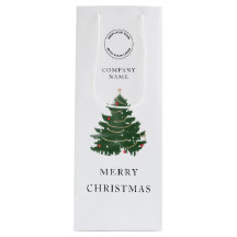 Logotipo moderno de empresa Árbol de Navidad feliz