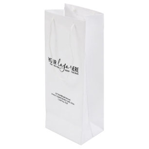 Bolsa Para Vino Logotipo personalizado de empresa comercial corpor