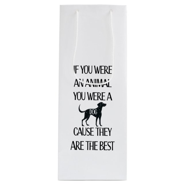 Bolsa Para Vino Los perros son los mejores (Anverso)