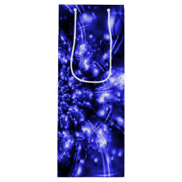 Bolsa Para Vino Luces Azules Brillantes