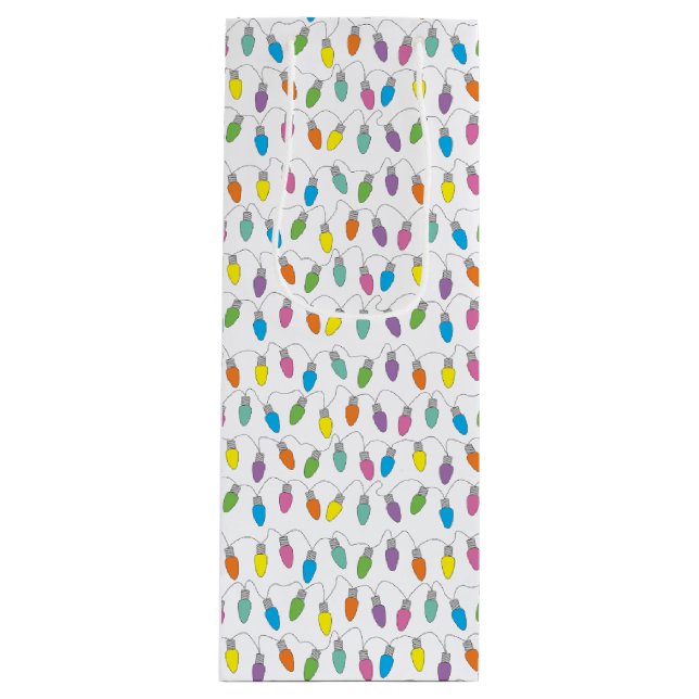 Bolsa Para Vino Luces de navidad (Anverso)