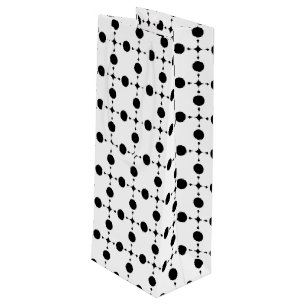 Bolsa Para Vino Lunares Negros, Patrón de Lunares, Lunares, Puntea