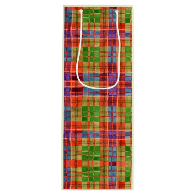 Bolsa Para Vino MAC RAE TARTAN Wine Gift Bag (Anverso)