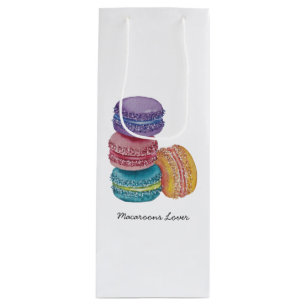 Bolsa Para Vino Macarones De Arcoiris Cuidados En Acuarela