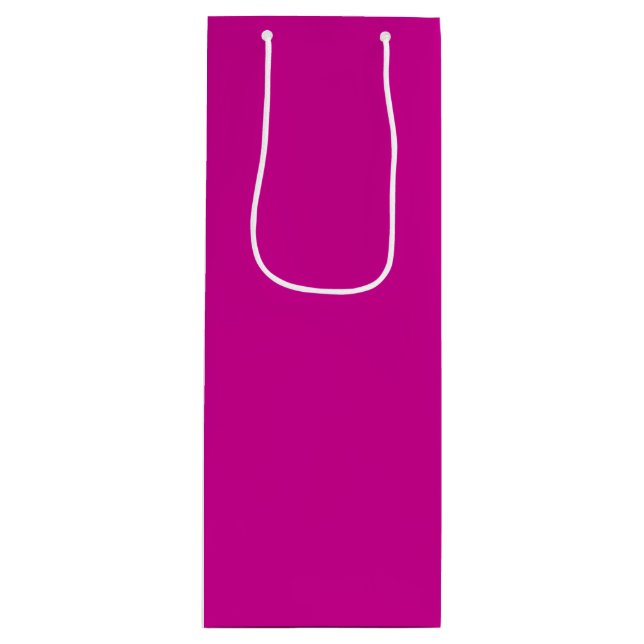 Bolsa Para Vino Magenta Brillante Sólido (Anverso)