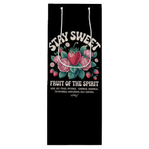 Bolsa Para Vino Mantén Dulce Fruta del Espíritu Camiseta Cristiana