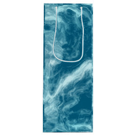 Bolsa Para Vino Marble de agua azul