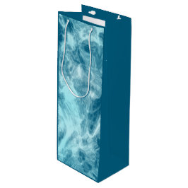 Bolsa Para Vino Marble de agua azul