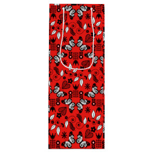 Bolsa Para Vino Mariposa Arte folclórico escandinavo