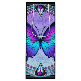 Bolsa Para Vino Mariposa de sublimación con fondo