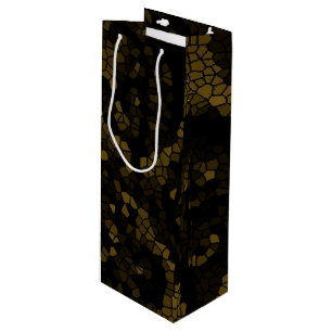 Bolsa Para Vino Mariposa de vidrio manchado de oliva