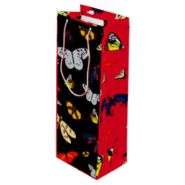 Bolsa Para Vino Mariposa fiesta