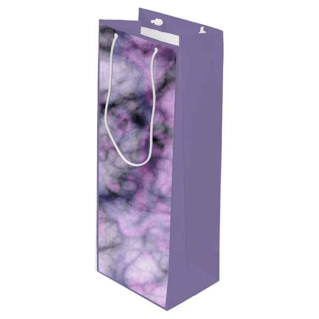 Bolsa Para Vino Mármol púrpura (Angulo Anverso)