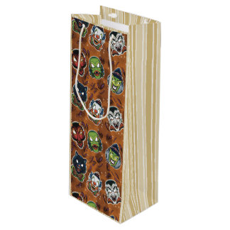 Bolsa Para Vino Máscaras Retro - Calabaza