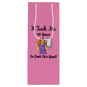 Bolsa Para Vino Me tomó 40 años lucir tan bien