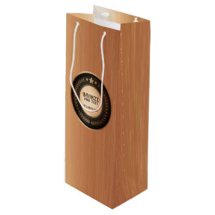 Bolsa Para Vino MEDALLA DE Bronce Campeón IMPRESIÓN PERSONALIZADA 