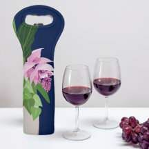 Medinilla tropical Vasa de flores rosadas en azul 