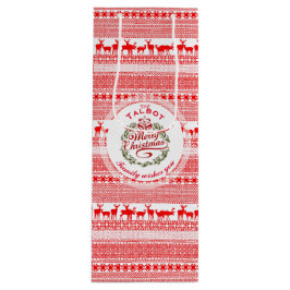 Bolsa Para Vino MERRY CHRISTMAS Regalo de vino tradicional persona