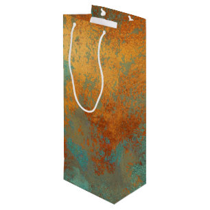 Bolsa Para Vino Metálico de moda Rich Copper Patina