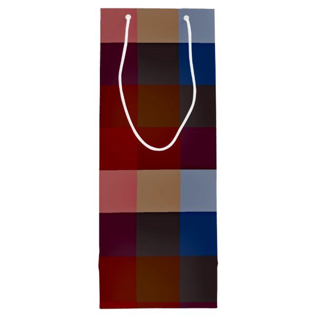 Bolsa Para Vino Mezclas creativas de papel (Reverso)