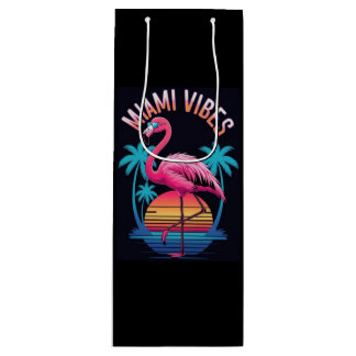 Bolsa Para Vino Miami Vibes Summer Flamingo Design-63454