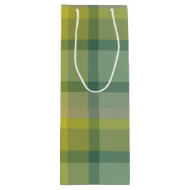 Bolsa Para Vino Mint plaid