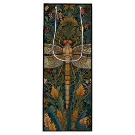 Bolsa Para Vino Moda botánica de libélula vintage