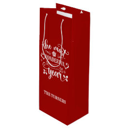 Bolsa Para Vino Moda La época más maravillosa del año Monograma