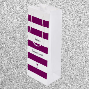 Bolsa Para Vino Moda Púrpura Connoisseur de Vino Rastreado