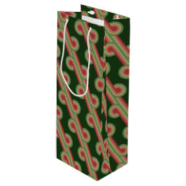 Bolsa Para Vino Moda Retro Funky Abstract Waves Art Pattern