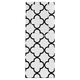 Bolsa Para Vino Modelo blanco negro de Quatrefoil