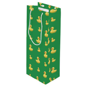 Bolsa Para Vino Modelo de goma verde del pato