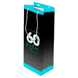 Bolsa Para Vino Moderno Helado Girly Azul 60 y Sizzling