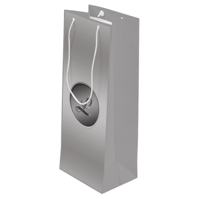 Bolsa Para Vino Monograma "Letra L" (Angulo reverso)