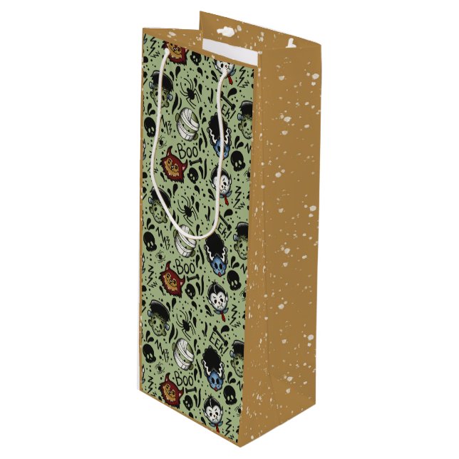 Bolsa Para Vino Monstruos Universales - Verde (Angulo Anverso)