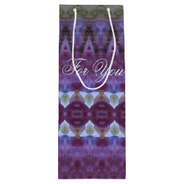 Bolsa Para Vino Morado oscuro y un toque azul