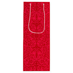 Bolsa Para Vino Motif victoriano en rojo