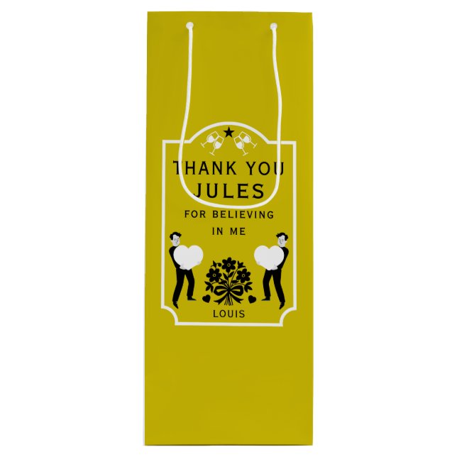 Bolsa Para Vino Muchas Gracias (Anverso)