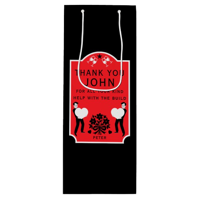 Bolsa Para Vino Muchas Gracias (Anverso)