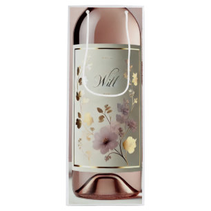 Bolsa Para Vino Murugi Moments Rosa Wine Gift Bag