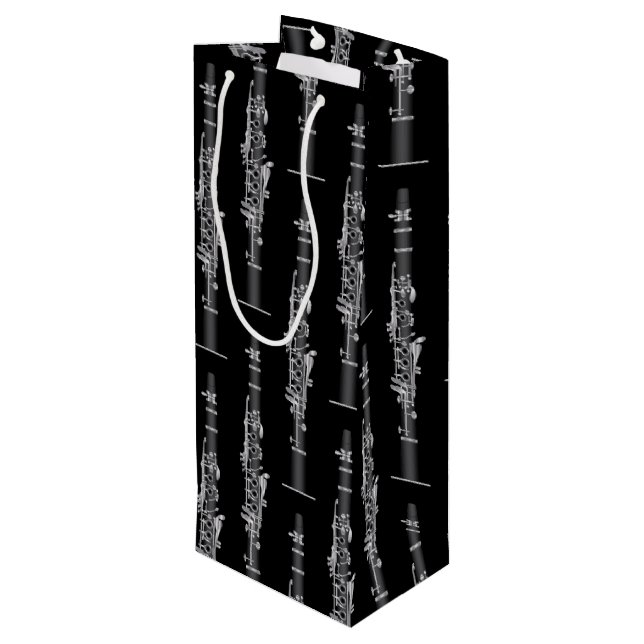 Bolsa Para Vino Músico Clarinet Music Teacher Band (Angulo reverso)