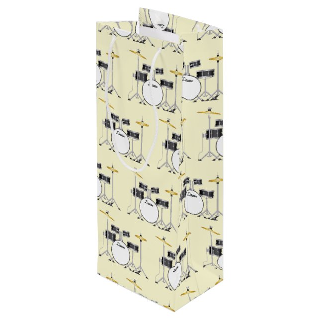 Bolsa Para Vino Músico de la banda de tambor (Angulo reverso)