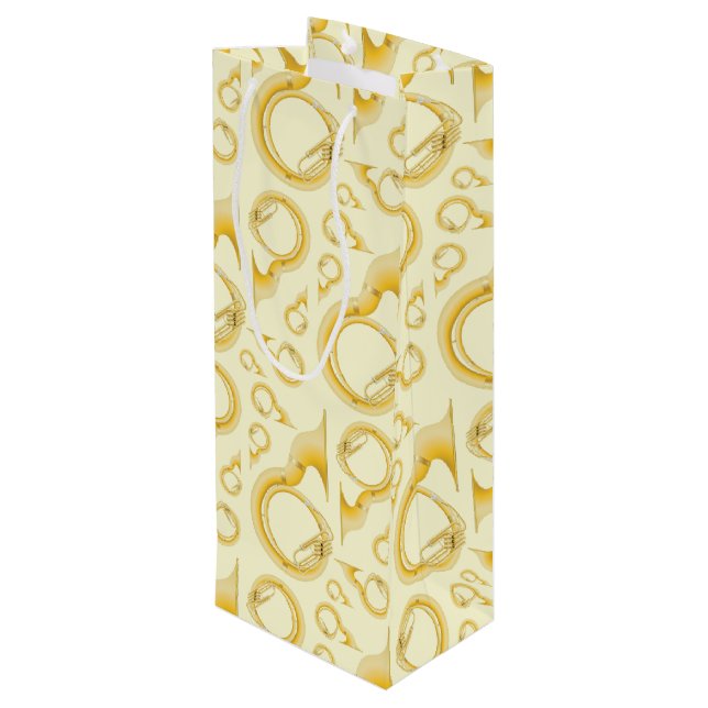 Bolsa Para Vino Músico de música de banda de música de Sousaphone  (Angulo reverso)