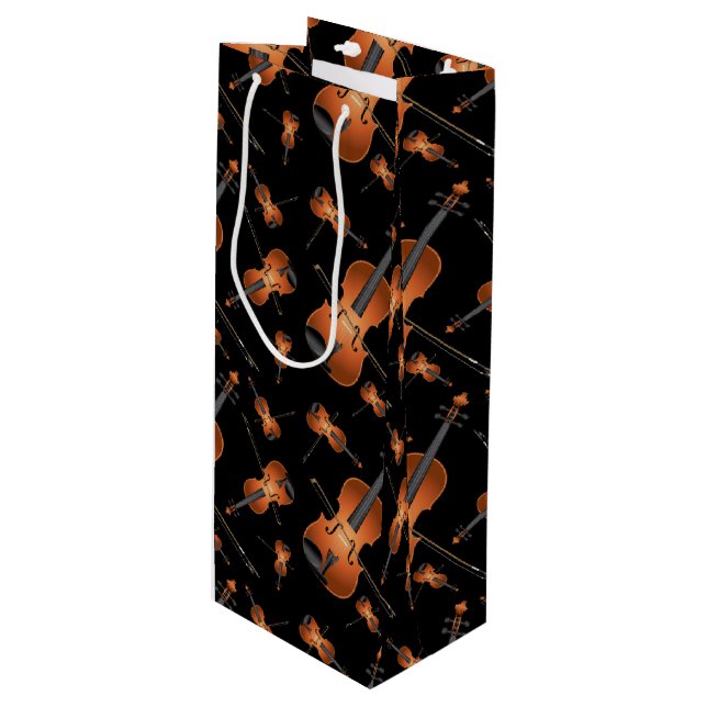 Bolsa Para Vino Músico de Viola Violin Music Teacher (Angulo Anverso)