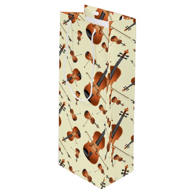 Bolsa Para Vino Músico de Viola Violin Music Teacher (Angulo Anverso)