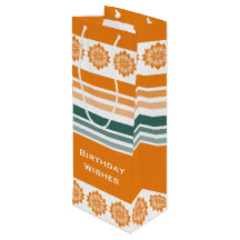 Naranja estilo botella y turquesa