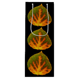 Bolsa Para Vino Naranja verde y hoja de aluminio amarillo #1