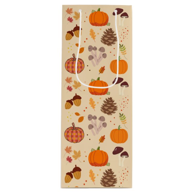 Bolsa Para Vino Naturaleza de otoño (Anverso)