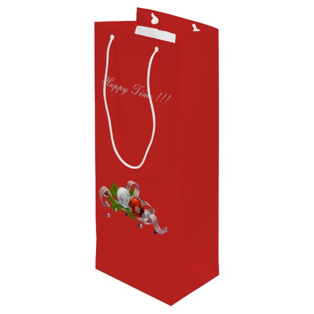 Bolsa Para Vino Navidades (Angulo reverso)